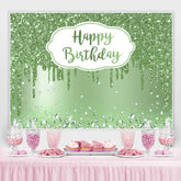 Grün Glücklich Funkeln Bokeh Geburtstag Hintergrund für Party